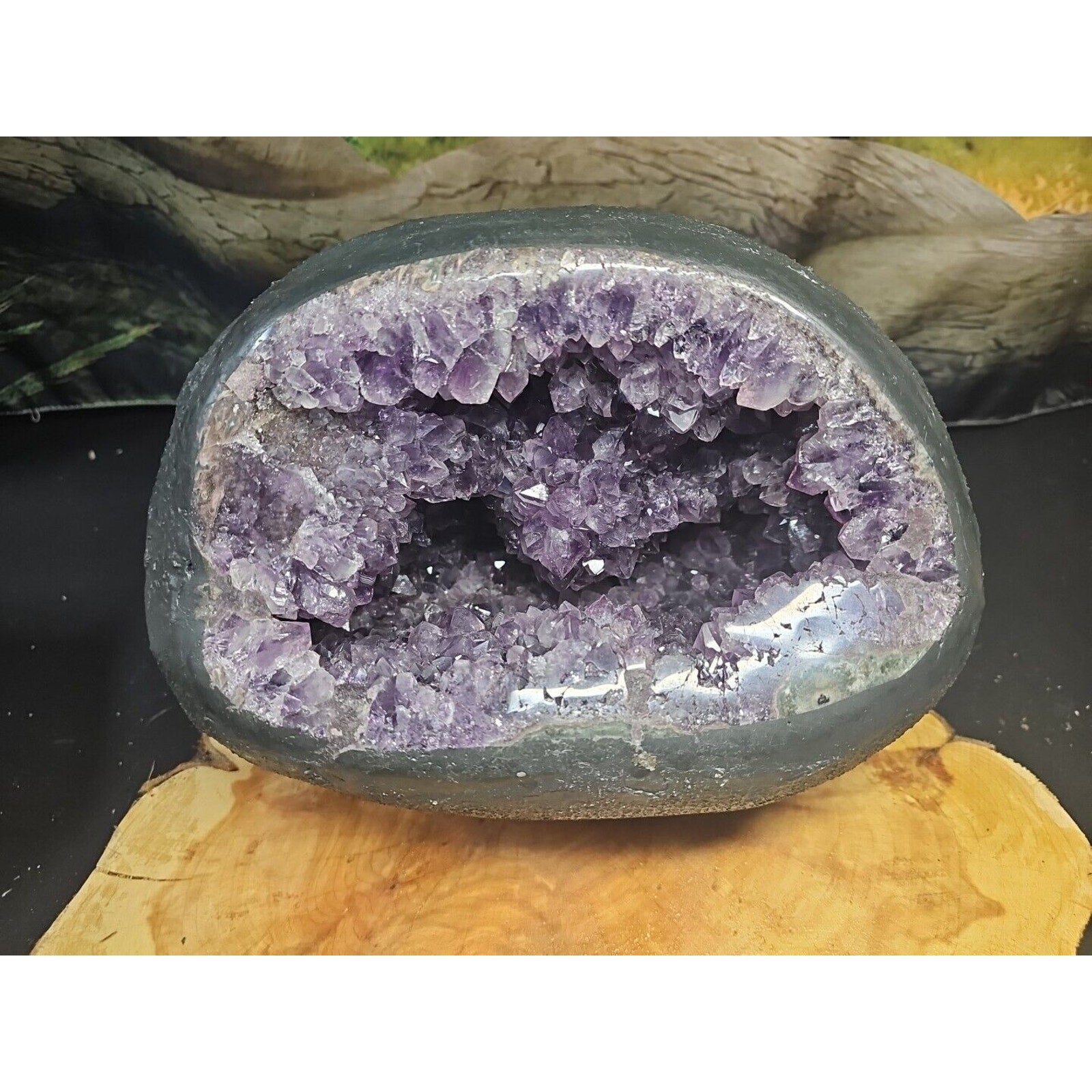 Large Natural Amethyst Geode Quartz Cluster — 21.7 lbs, Calming & Spiritual Healing Crystal | CrystalCloud Company | Geodes & Clusters | Wiccan Center