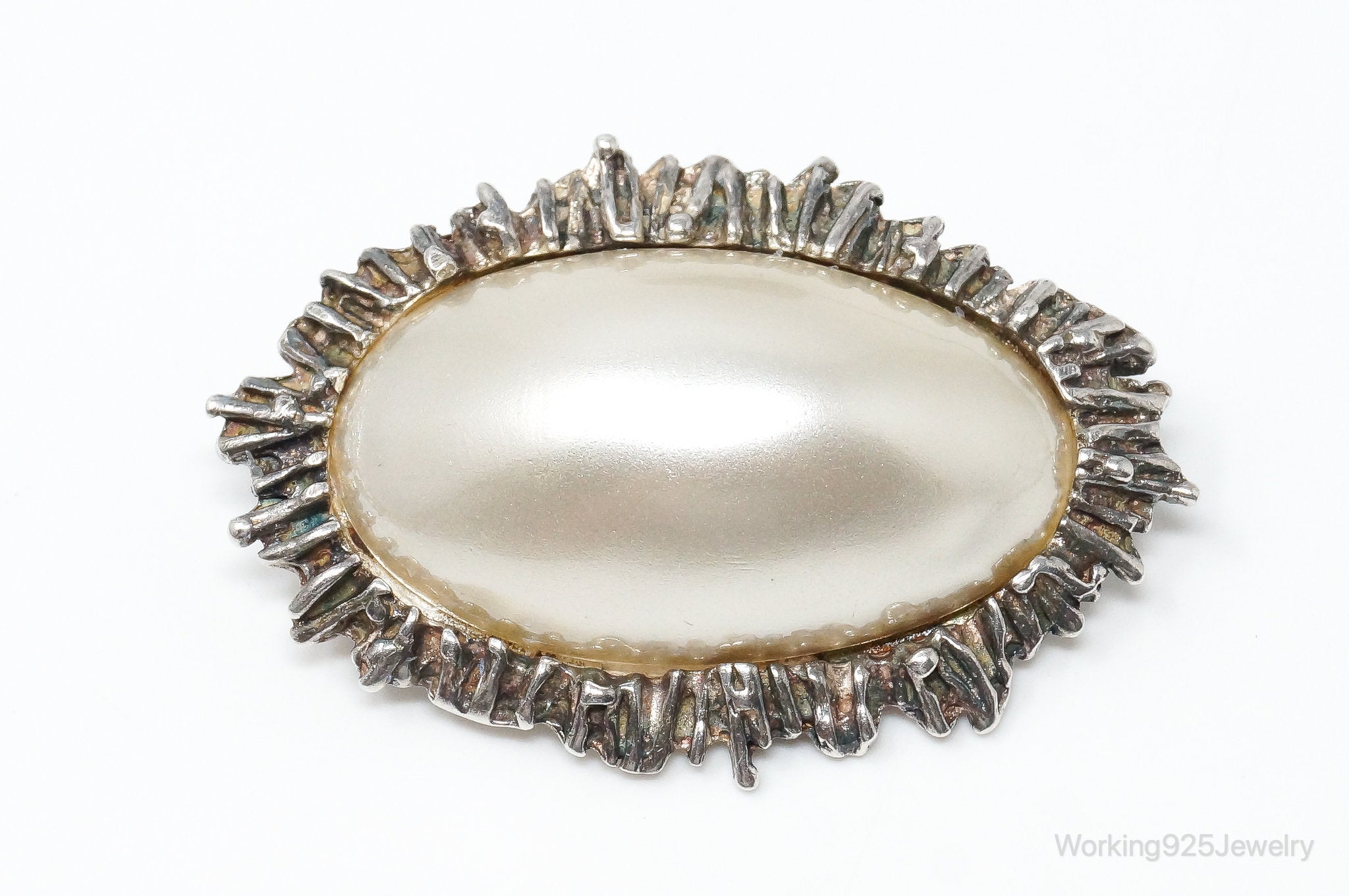 Rare Vintage Astrid Holthe Pearl Sterling Silver Brooch Pin | Jewelry > Brooches, Pins & Clips | Wiccan Center