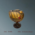 Chu-Style Lacquerware Dish – Painted Mandarin Duck Design (Handmade Collectible)