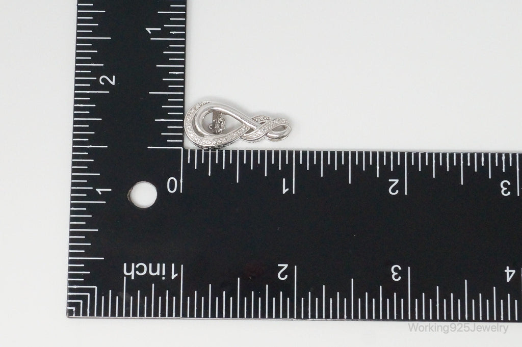 Vintage Diamond Sterling Silver Necklace Pendant | Jewelry > Necklaces > Pendants | Wiccan Center