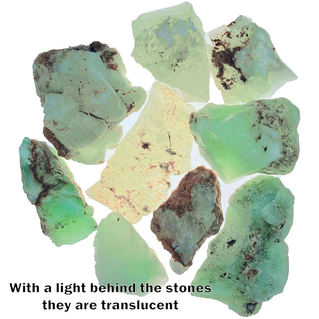 Rough White Lime Chrysoprase – Raw Stone from Indonesia | Rough Stones | Wiccan Center