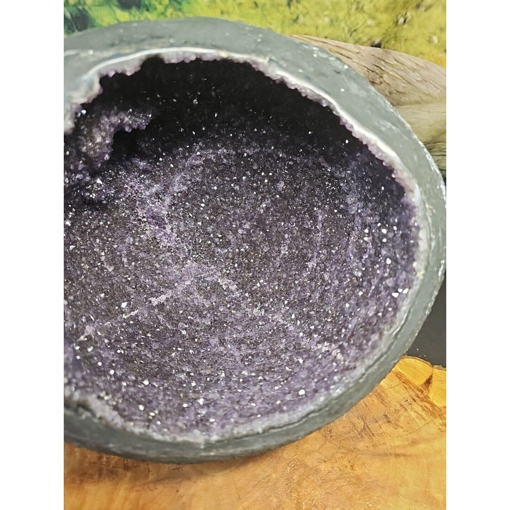 Raw Amethyst Money Bag Geode — 16.8 lbs, Abundance & Reiki Energy Crystal | CrystalCloud Company | Geodes & Clusters | Wiccan Center