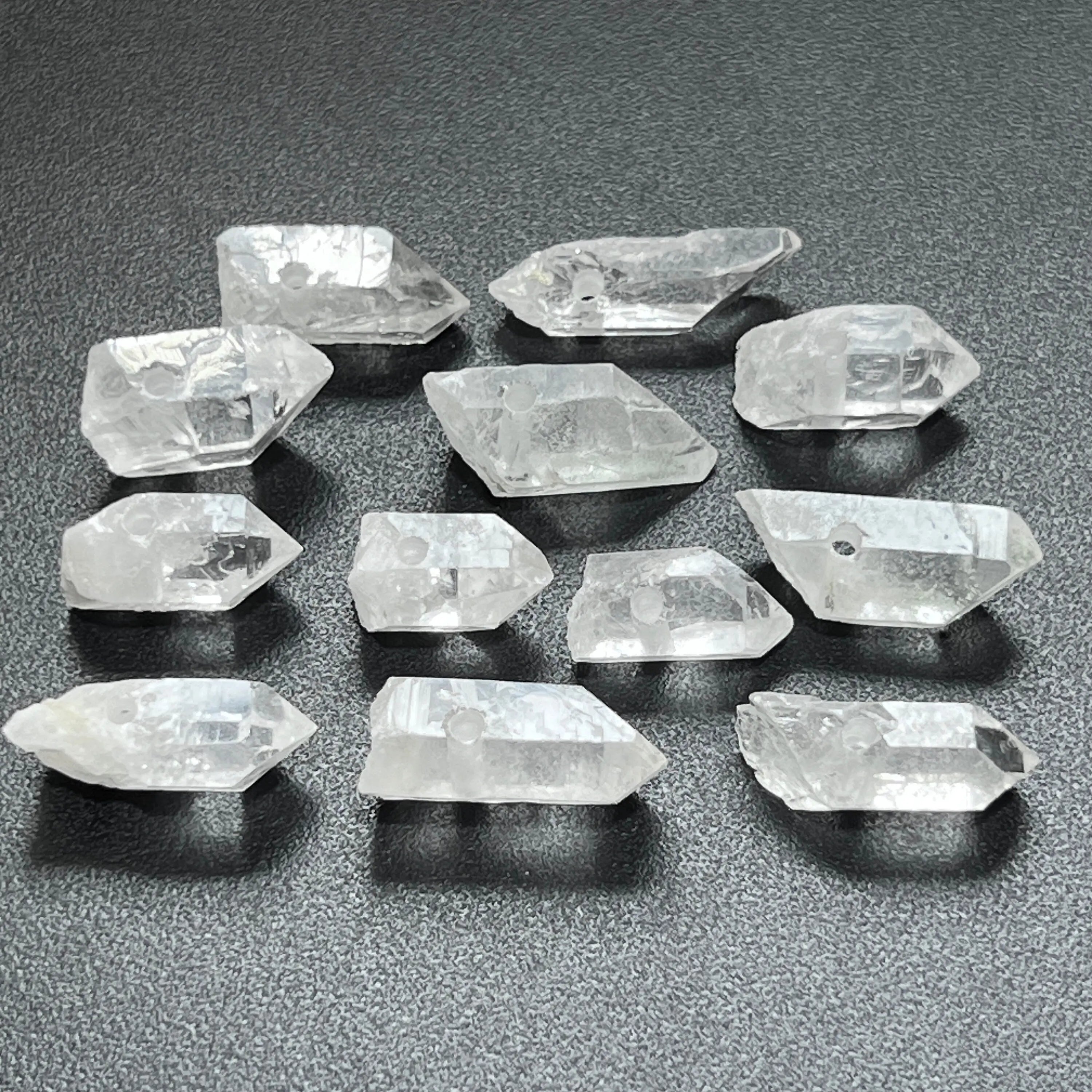 Drilled Clear Quartz Crystal Points (2mm Hole) Wholesale Pendant Beads | Craft Supplies & Tools > Beads, Gems & Cabochons > Charms & Pendants > Charms | Wiccan Center