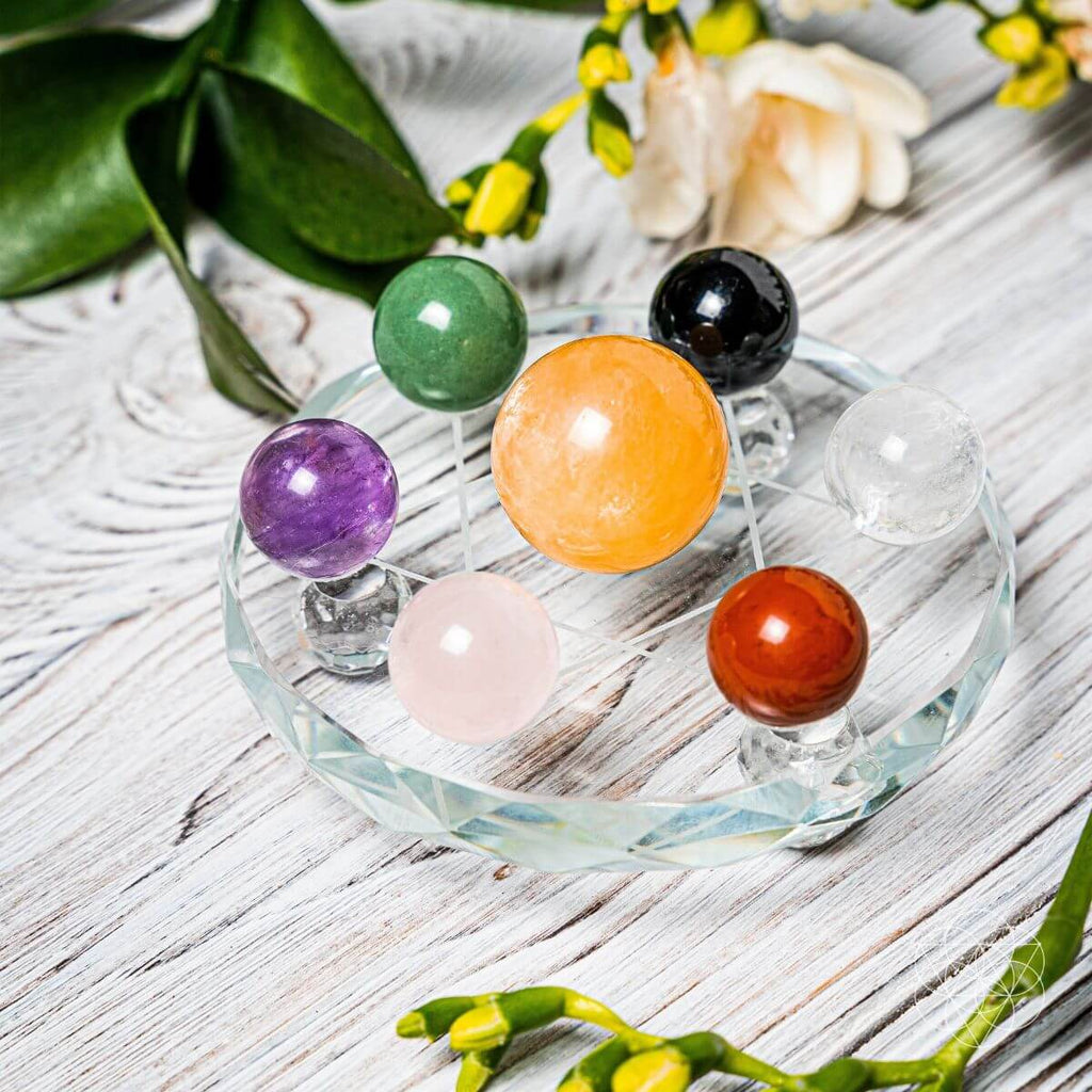 Feng Shui Crystal Ball Set | Sphere & Heart | Wiccan Center