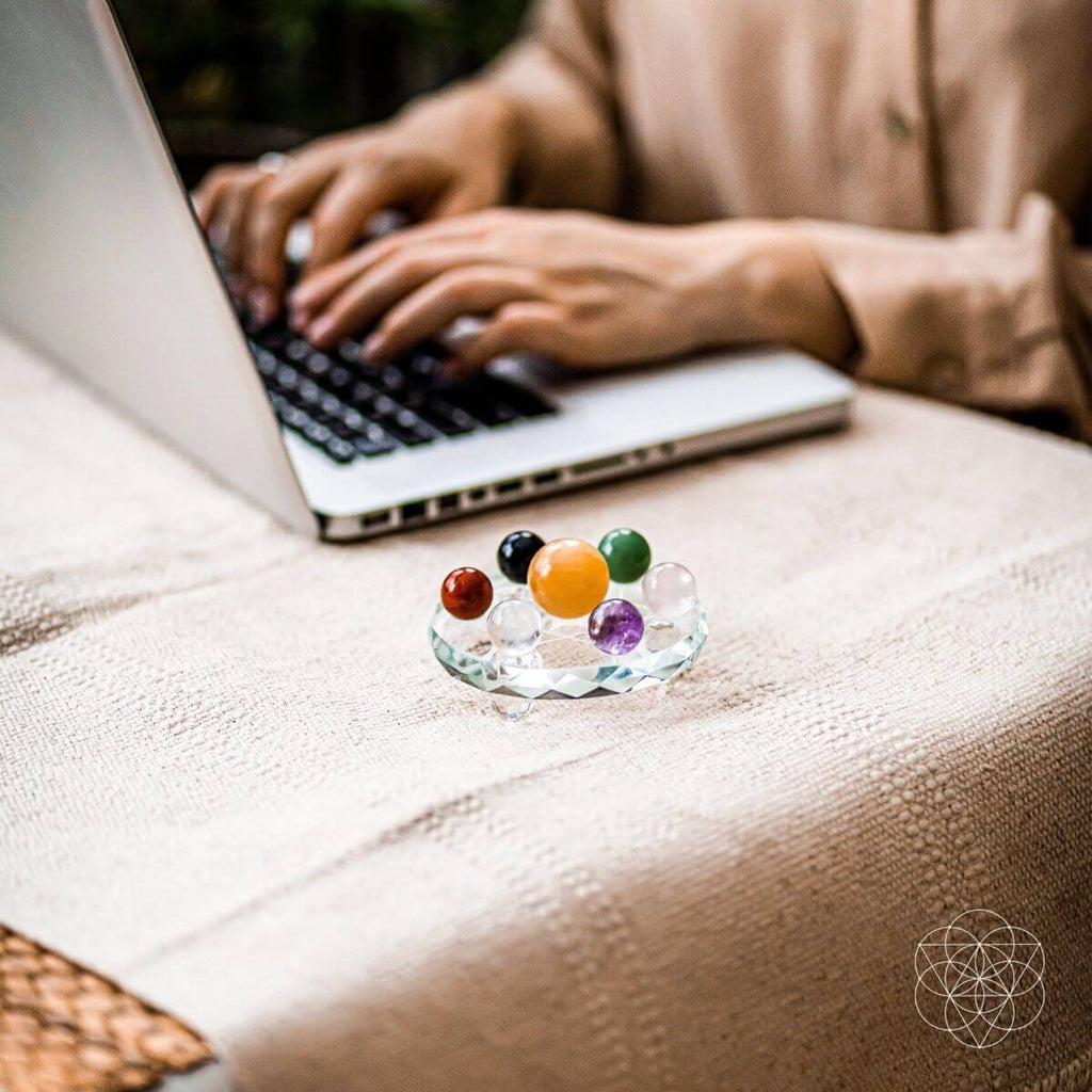 Feng Shui Crystal Ball Set | Sphere & Heart | Wiccan Center