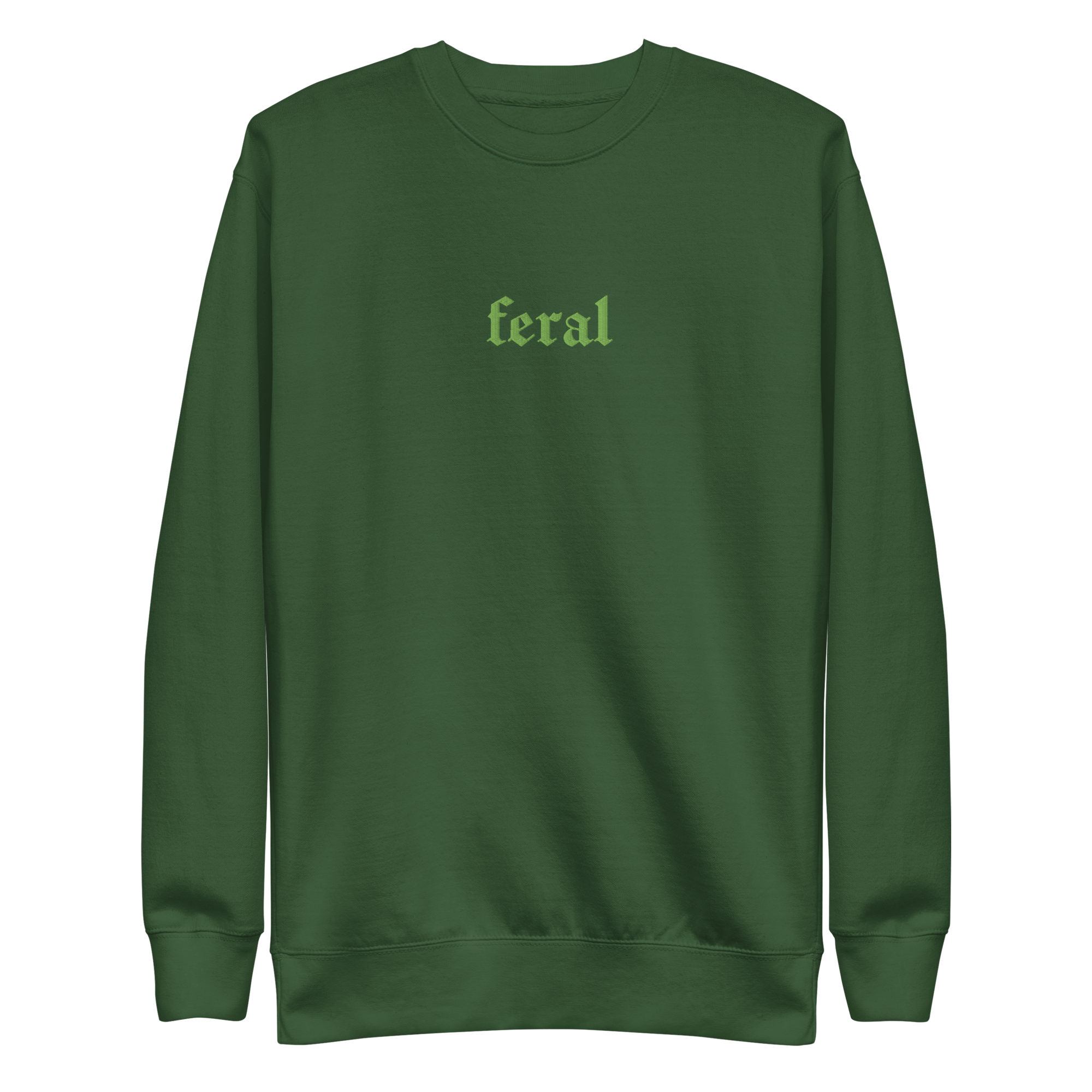 Feral Blackout Embroidered Sweatshirt | Sweatshirt | Wiccan Center
