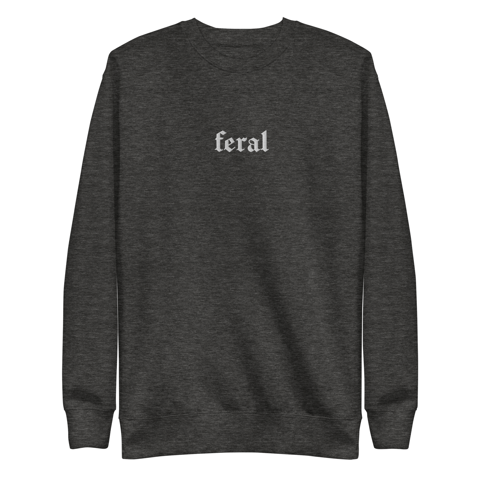 Feral Blackout Embroidered Sweatshirt | Sweatshirt | Wiccan Center