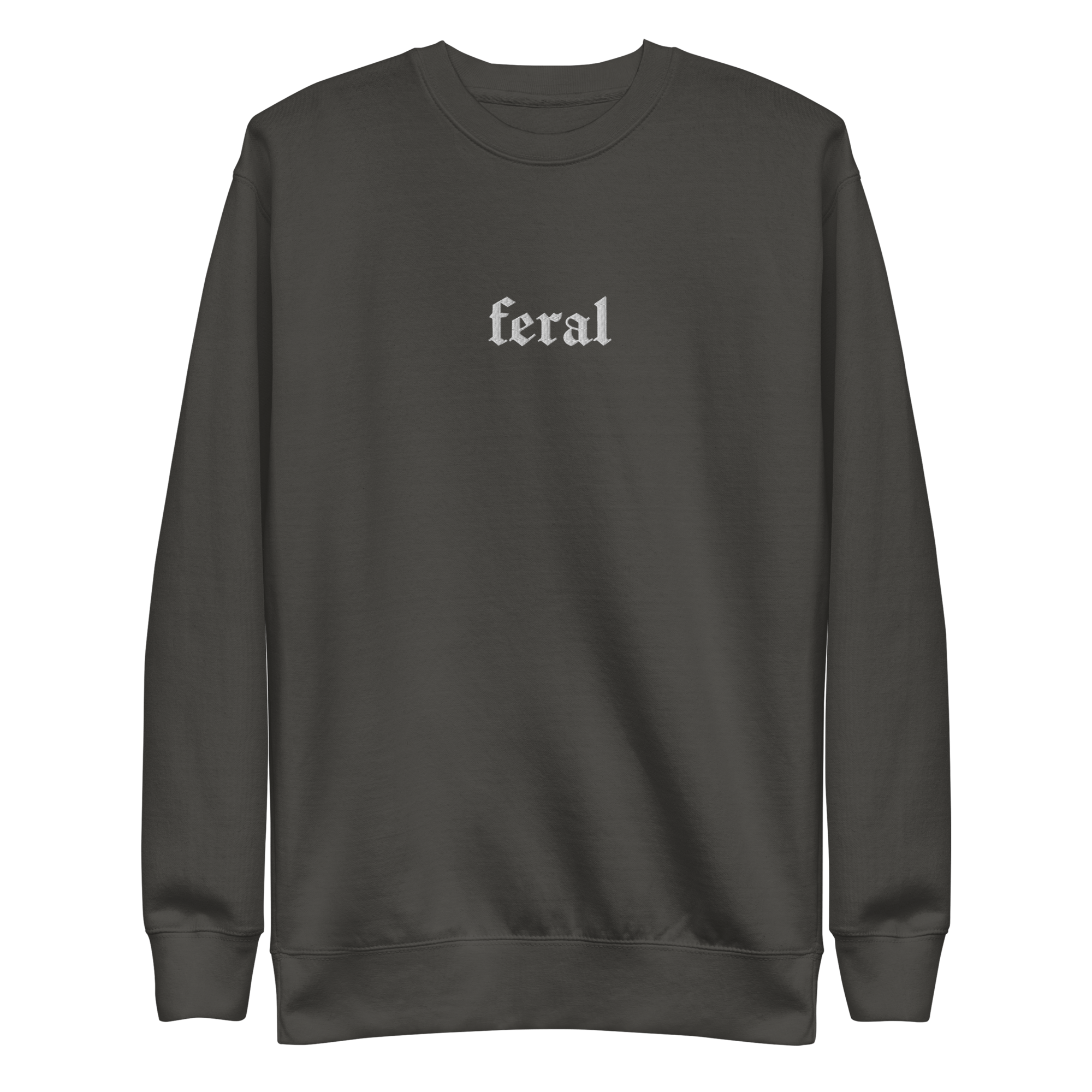 Feral Blackout Embroidered Sweatshirt | Sweatshirt | Wiccan Center