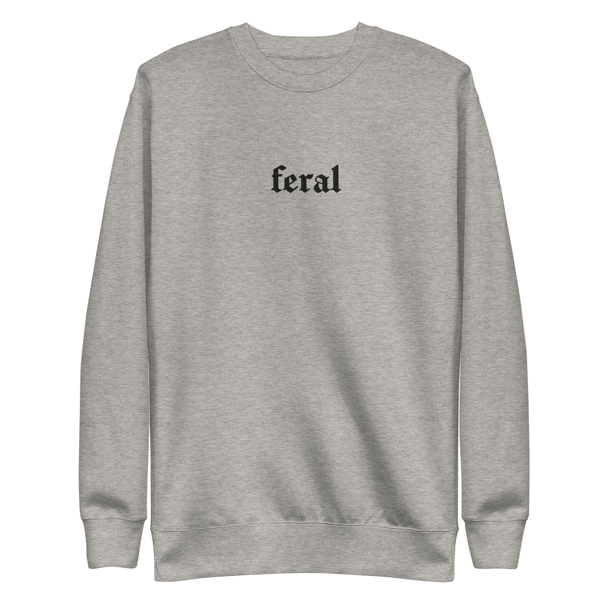 Feral Blackout Embroidered Sweatshirt | Sweatshirt | Wiccan Center
