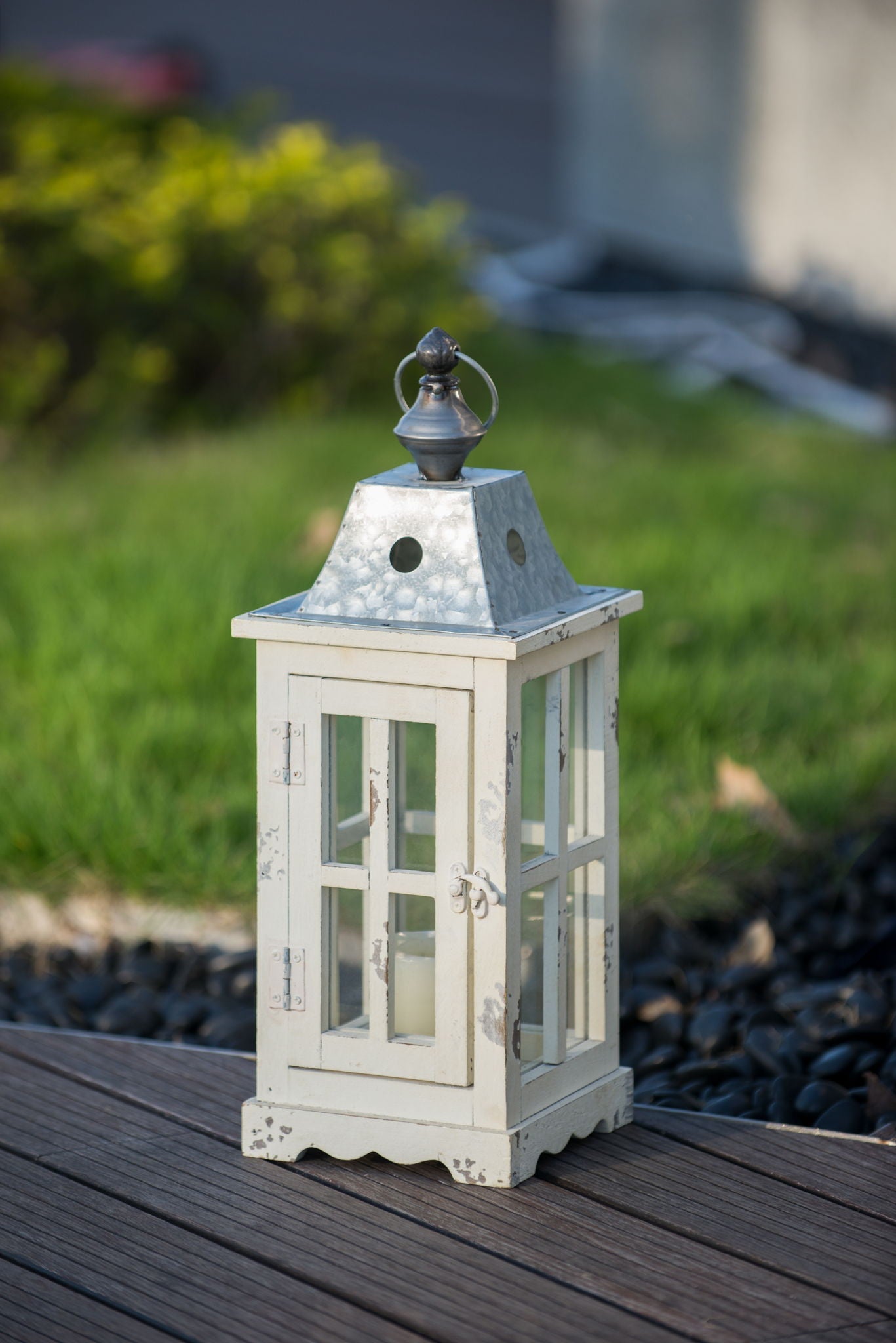 Wooden Candle Lantern Decorative Hurricane Lantern Holder | Lanterns | Wiccan Center