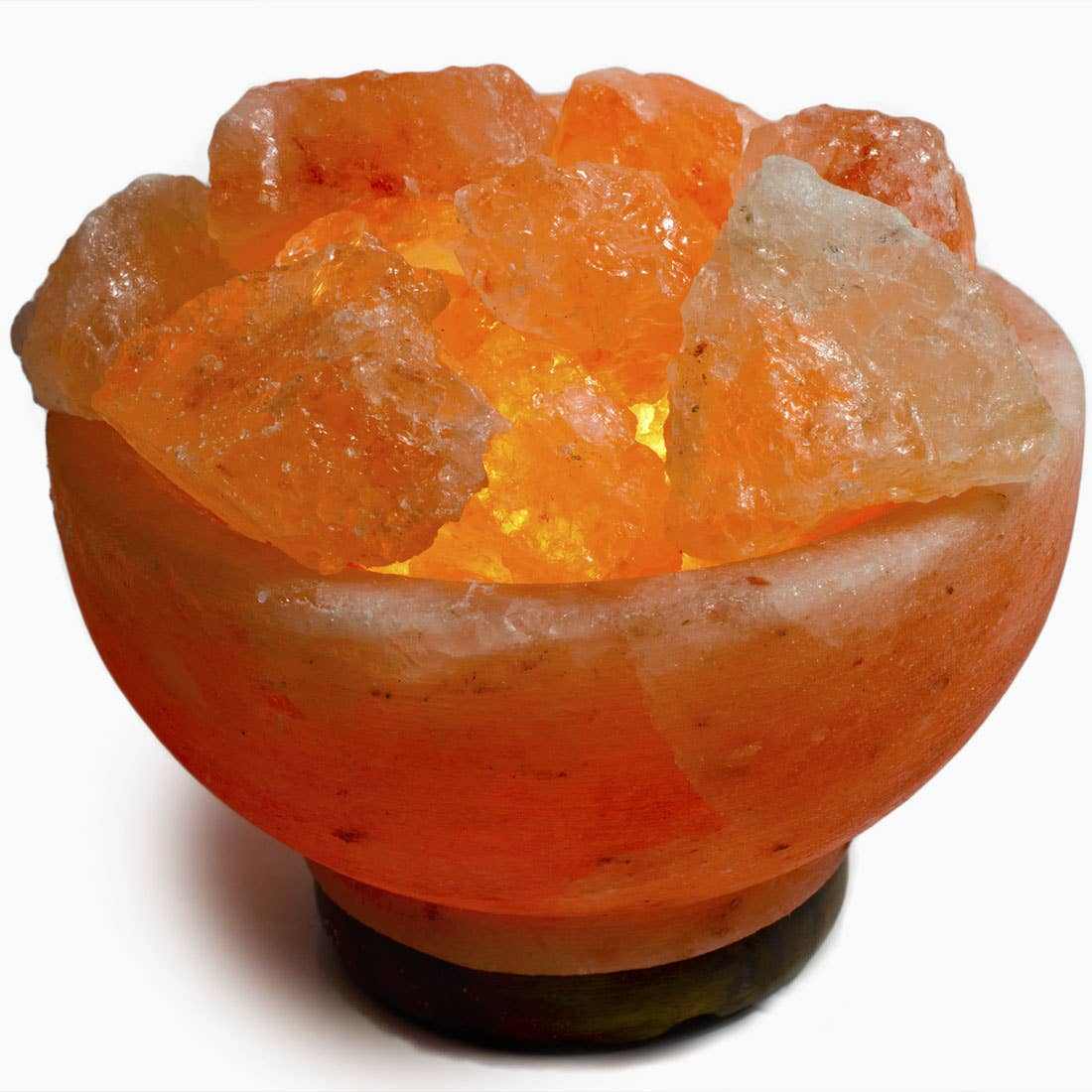 Fire Bowl w/ Chunks Salt Lamp - 7" avg. -Cord, Bulb, Dimmer | | Wiccan Center