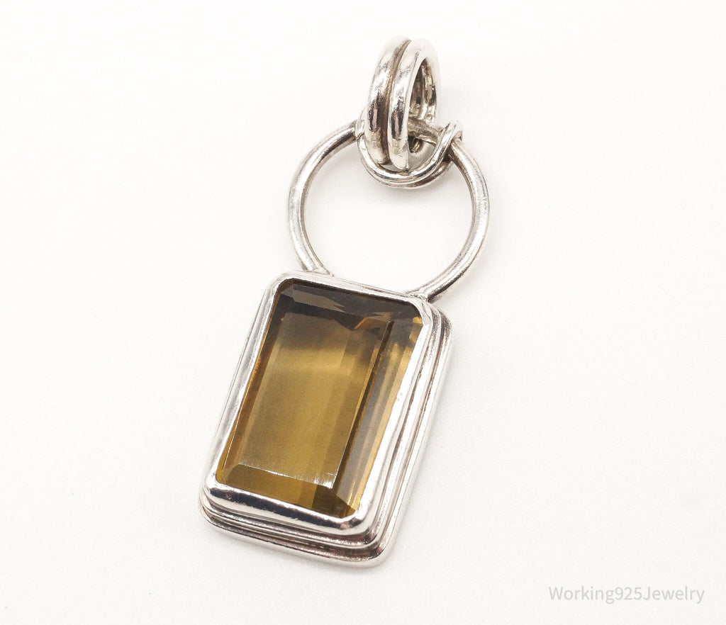 Vintage Large Smoky Topaz Sterling Silver Pendant | Jewelry > Necklaces > Pendants | Wiccan Center