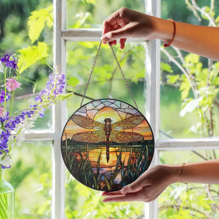 Sunset Dragonfly Suncatcher
