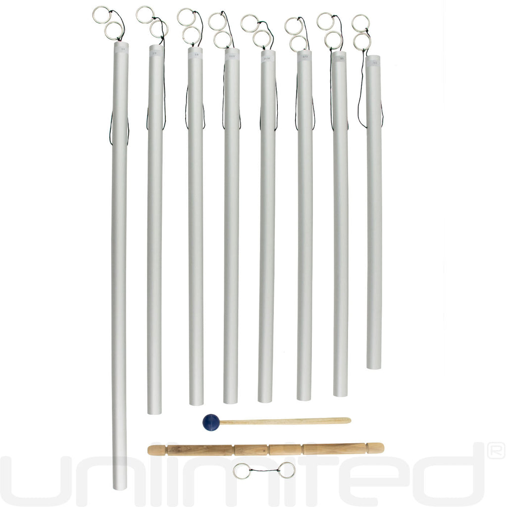Set of 8 Fibonacci Tuned Healing Chimes