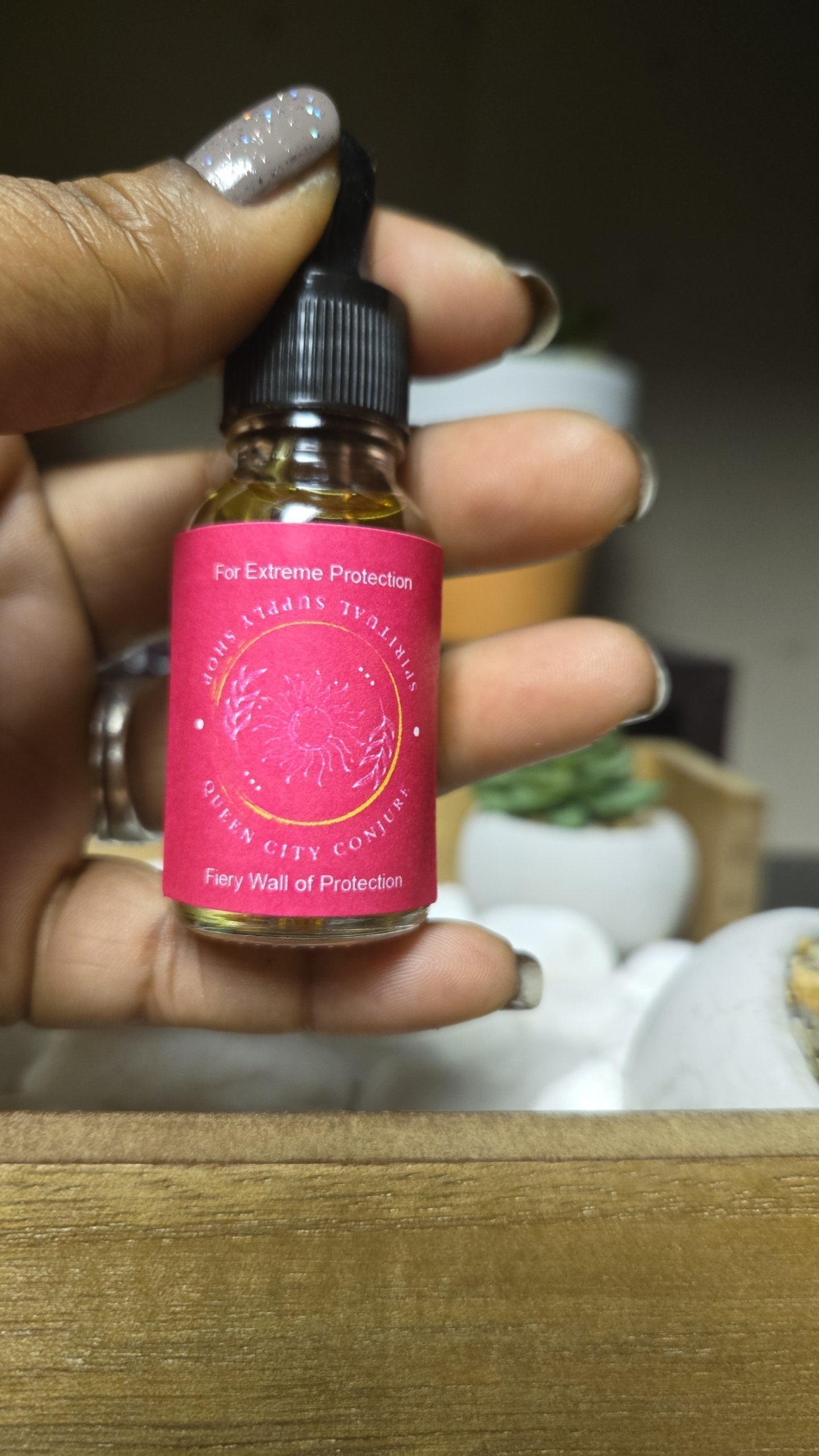 Fiery Wall of Protection Oil - Ultimate Spiritual Defense Shield | Spiritual Oil | Wiccan Center
