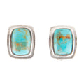 Fiji Isles Blue Turquoise Sterling Silver Clip Earrings | Earrings | Wiccan Center
