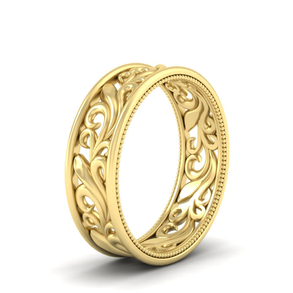 Filigree Women Wedding Band