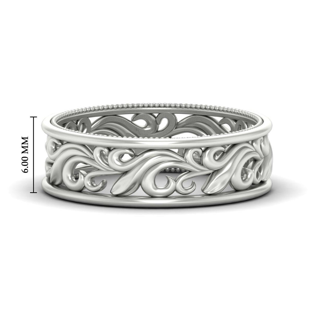Filigree Women Wedding Band