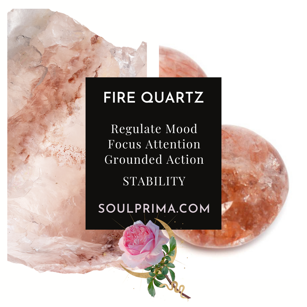 Fire Quartz 8 mm Bracelet for Confidence, Stretchy, Hematoid Quartz