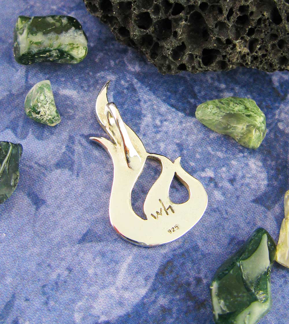 Flame Pendant, Handmade - 925 Sterling Silver | Handmade > Silver | Wiccan Center