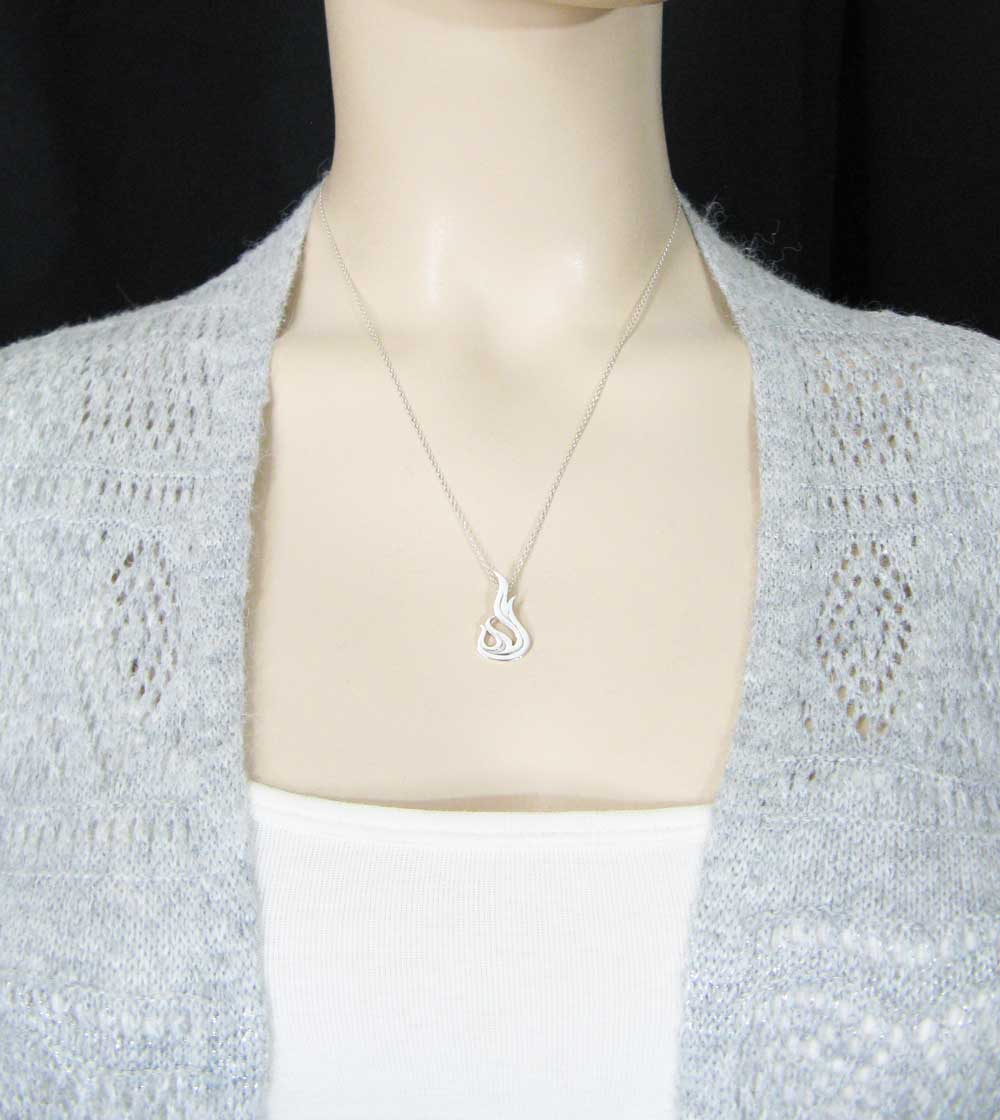 Flame Pendant, Handmade - 925 Sterling Silver | Handmade > Silver | Wiccan Center