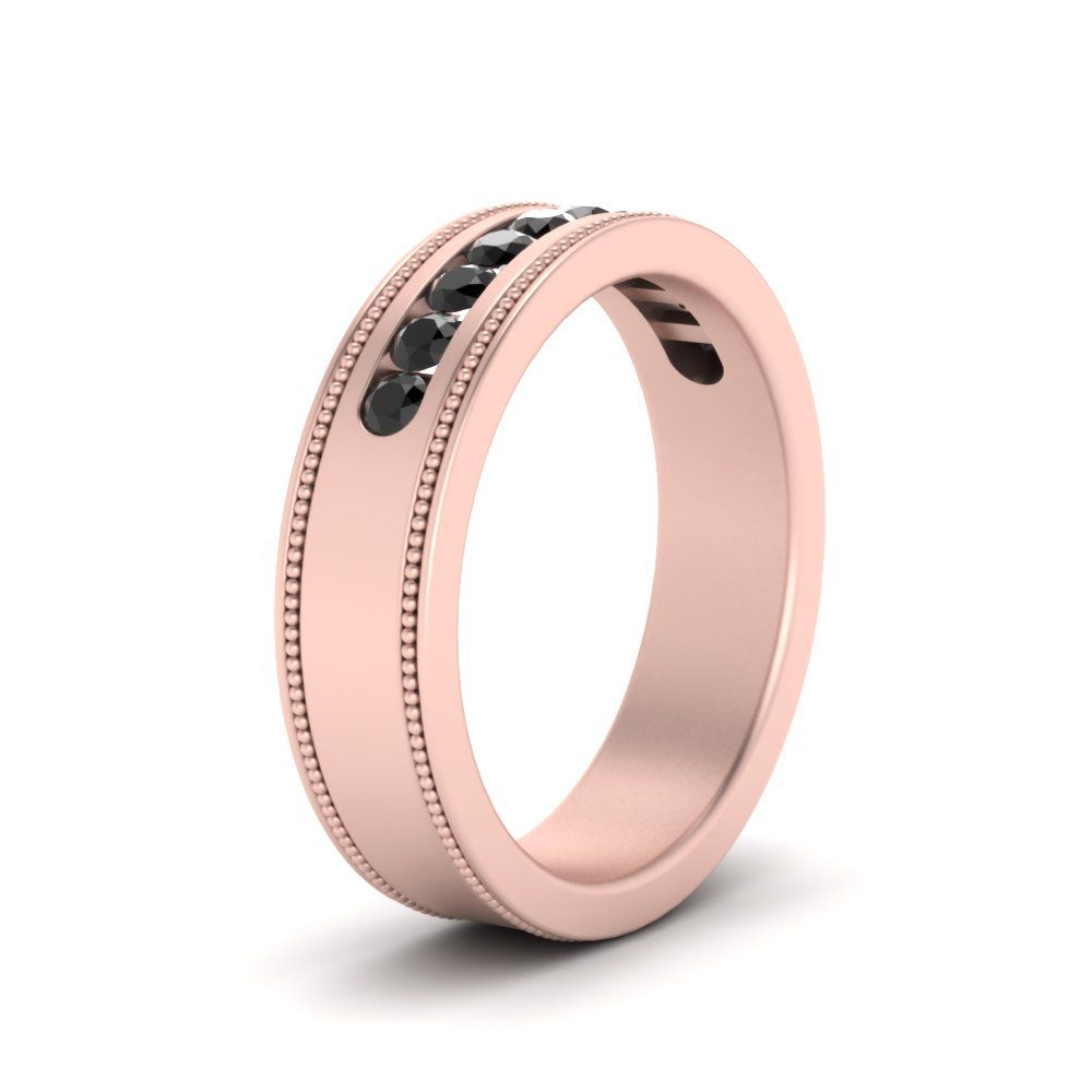 Flat Milgrain Mens Promise Band