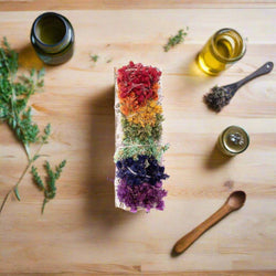 7 Chakra Floral Sage Cleansing Wand | Floral Sage | Wiccan Center
