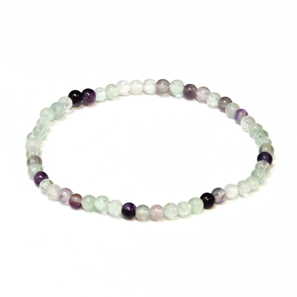 Fluorite Round Bead Bracelet - Psychic Awakening | Bracelets | Wiccan Center
