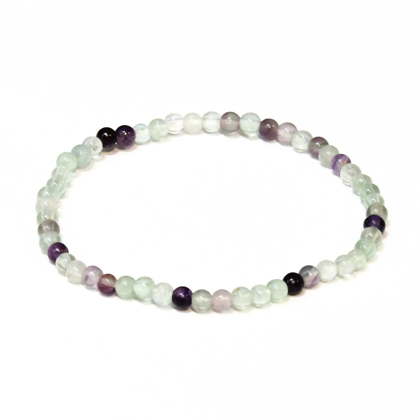 Fluorite Round Bead Bracelet - Psychic Awakening | Bracelets | Wiccan Center