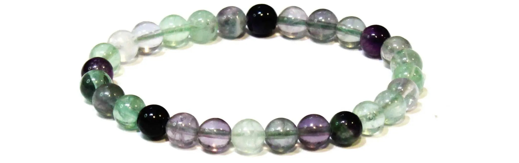 Fluorite Round Bead Bracelet - Psychic Awakening | Bracelets | Wiccan Center