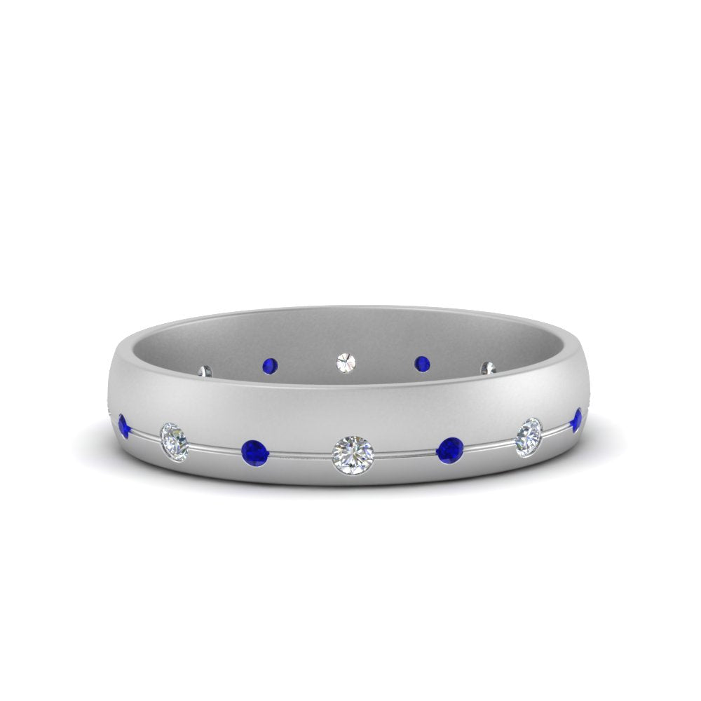 Flush Set Diamond Wedding Band