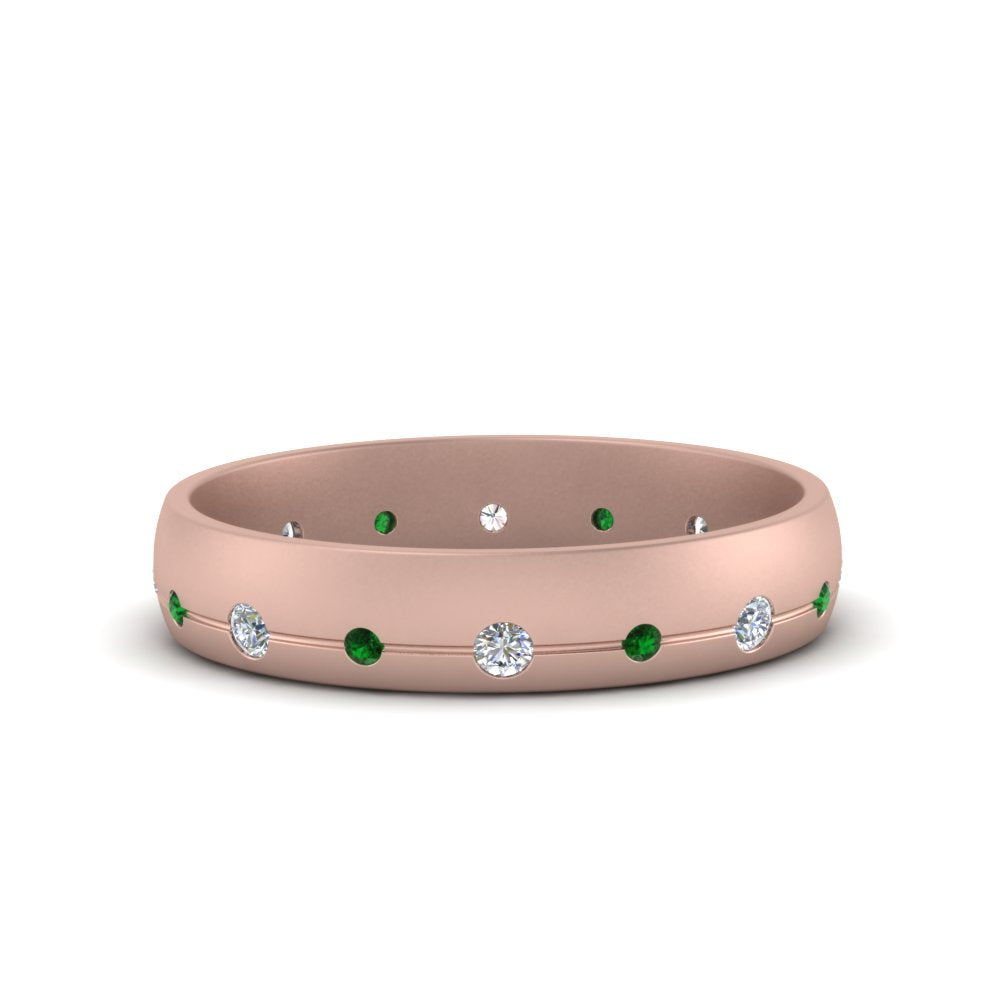 Flush Set Diamond Wedding Band