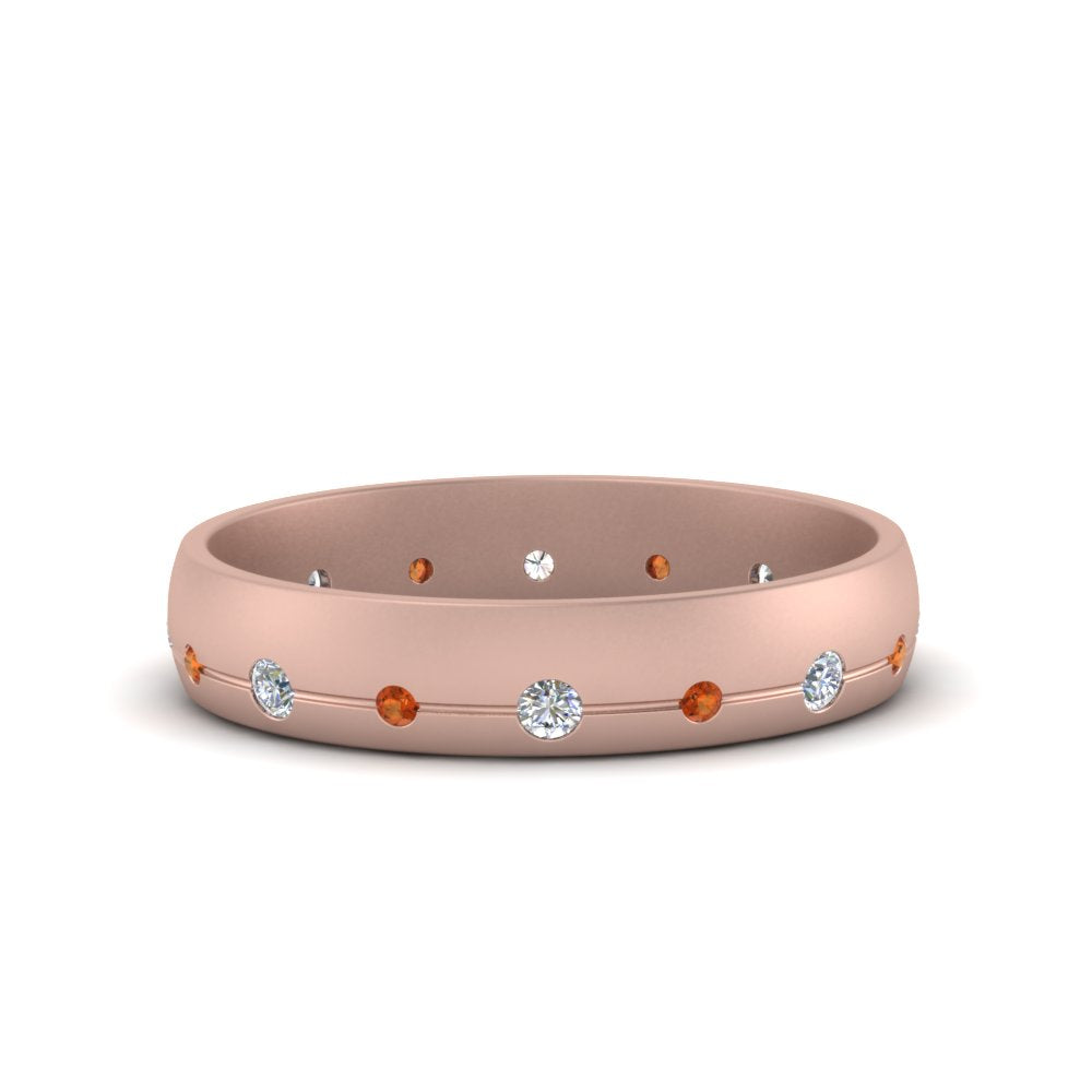 Flush Set Diamond Wedding Band