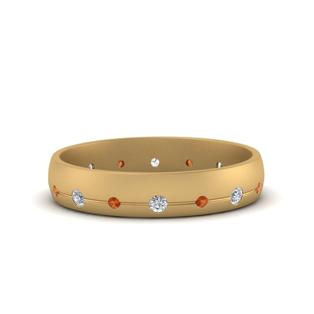 Flush Set Diamond Wedding Band