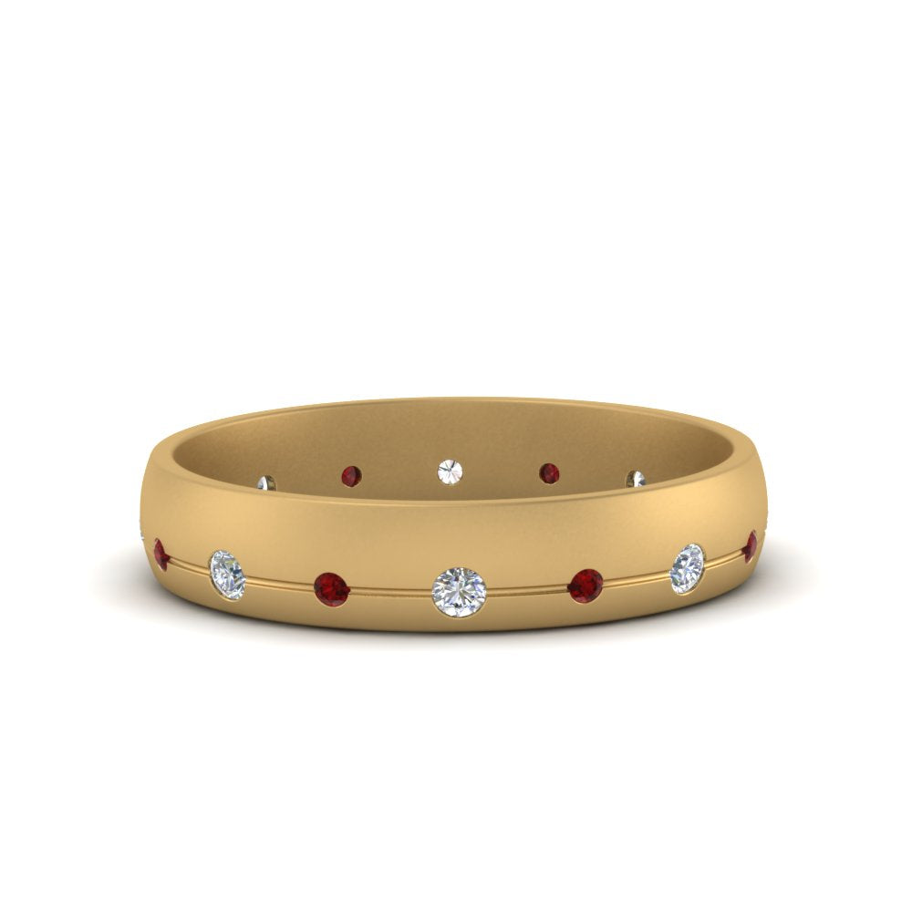 Flush Set Diamond Wedding Band