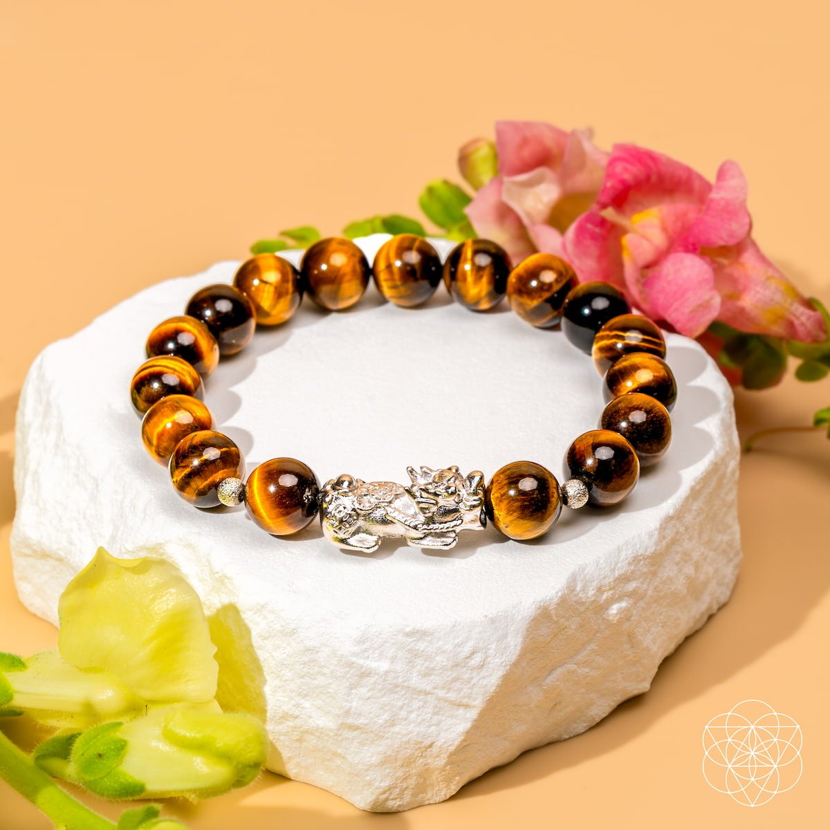 Fortune Flows - Tiger’s Eye & Pixiu Bracelet | Bracelet | Wiccan Center