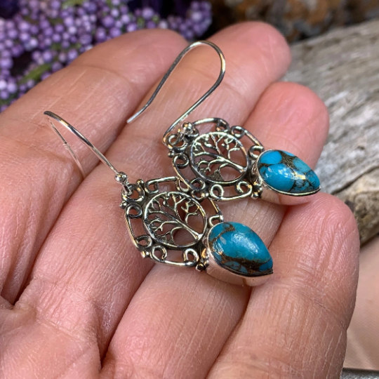 Ancient Tree of Life Earrings | Dangle Earrings | Wiccan Center