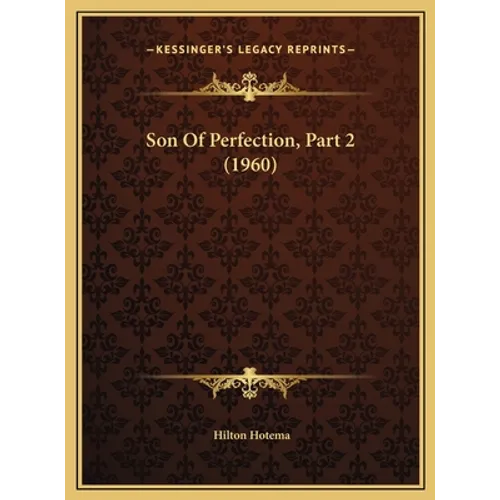 Son Of Perfection, Part 2 (1960) - Hardcover | Books | Wiccan Center