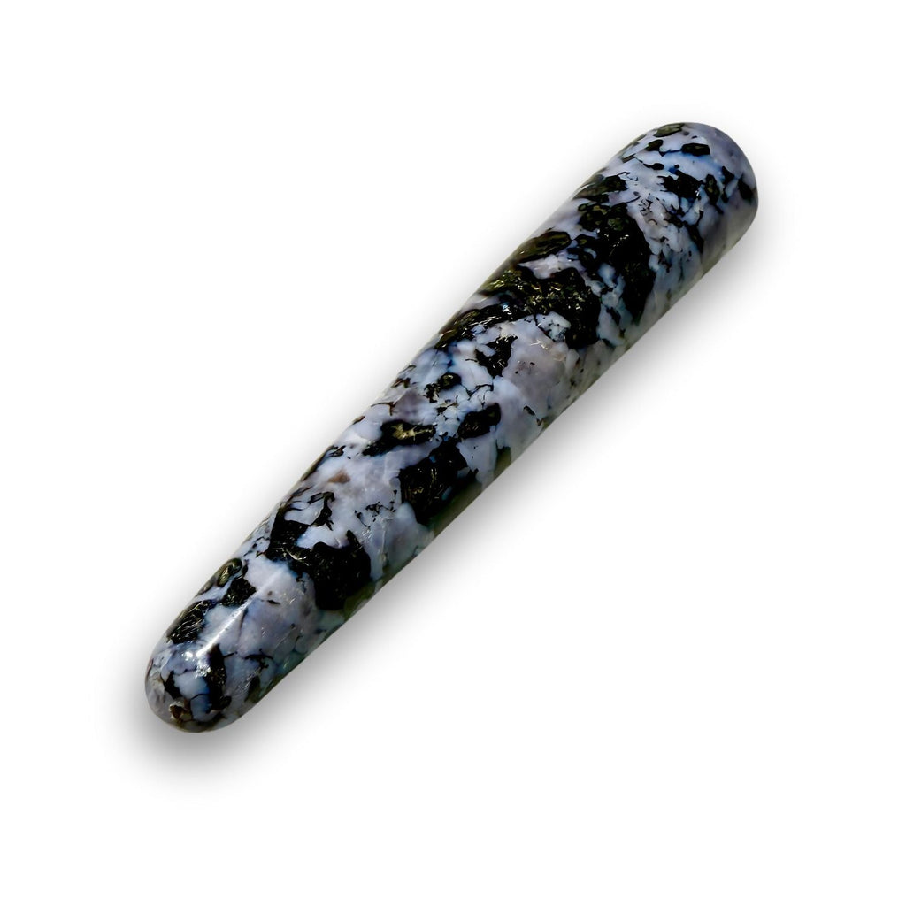 Gabbro Massage Wand – Mystic Merlinite Crystal Tool for Healing & Ritual