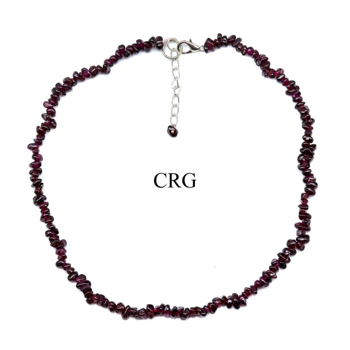 Garnet Strand Chip Choker Necklace (16 Inches) (4 Pieces)