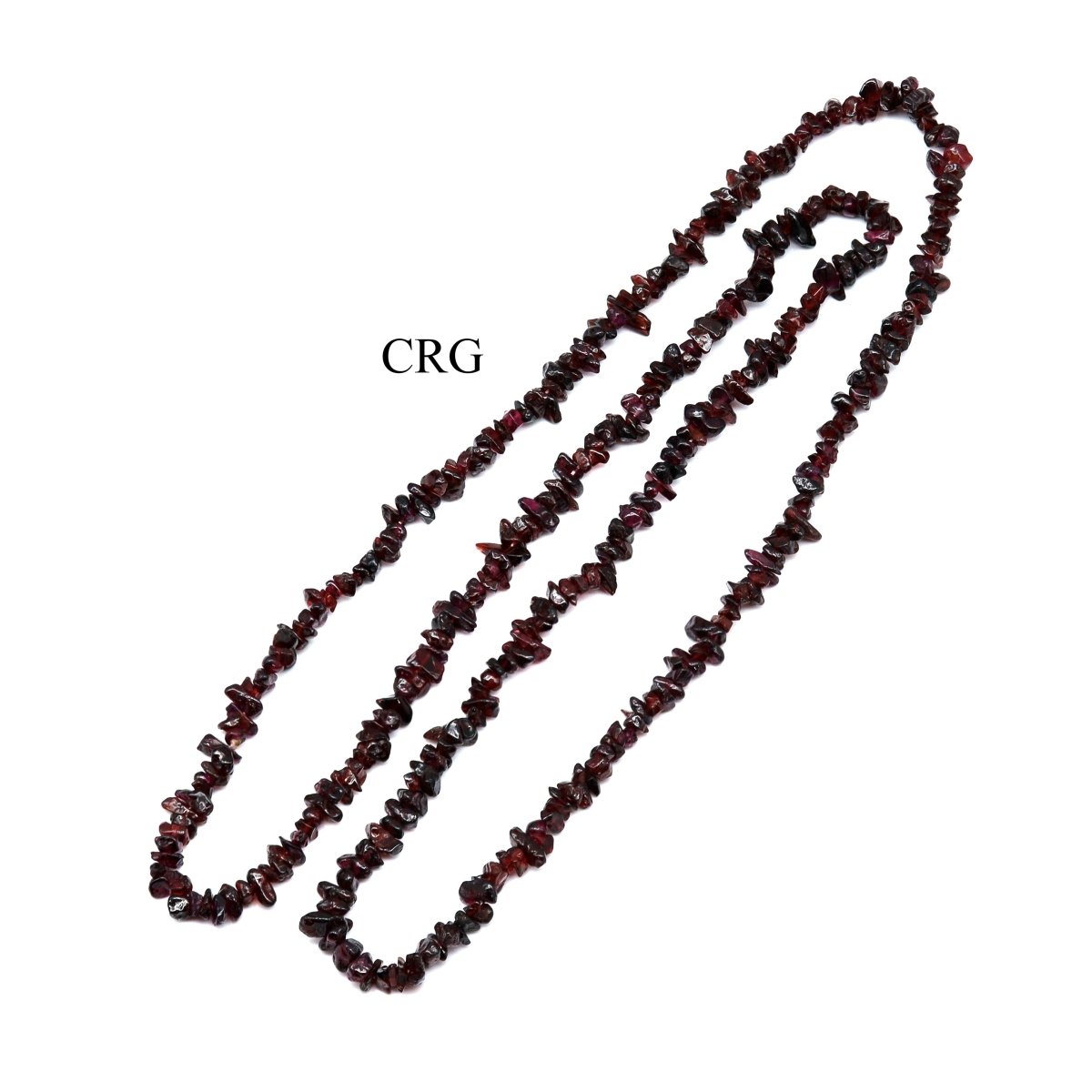 Garnet Strand Chip Necklace (32 Inches) (1 Piece)