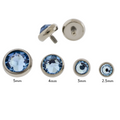 Steel Gem Disc - 14G Threaded Premium Crystals | Body Jewelry | Wiccan Center