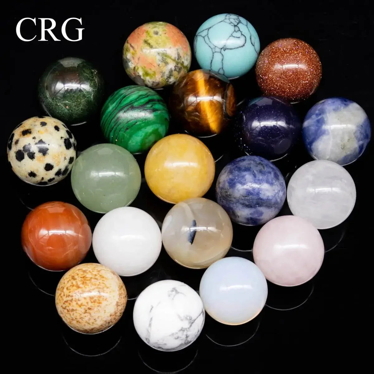 Gemstone Mini Spheres 16 mm (20 Pieces)