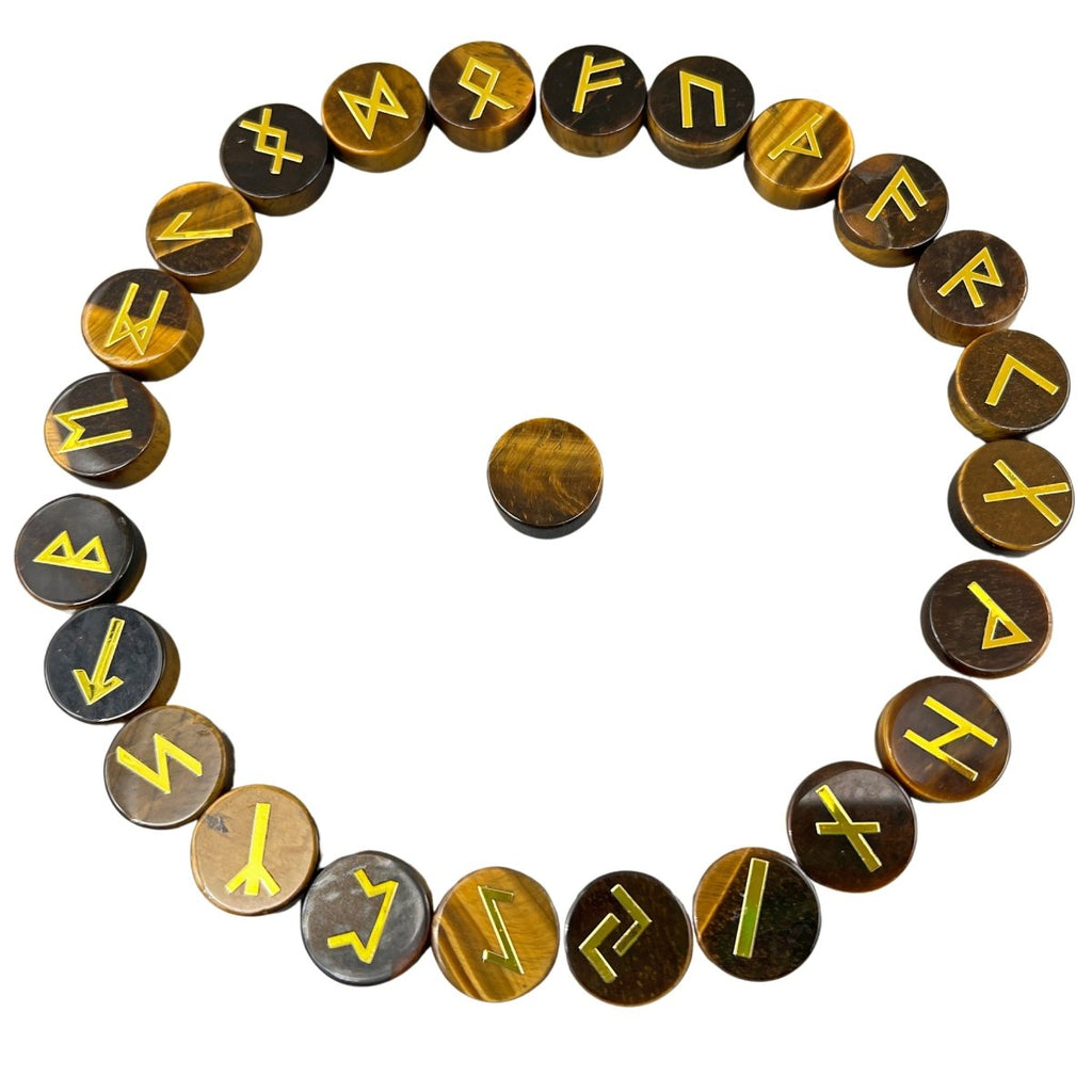 Gemstone Rune Stones ( 25 Pc Sets ) | Mix Gemstones | Wiccan Center