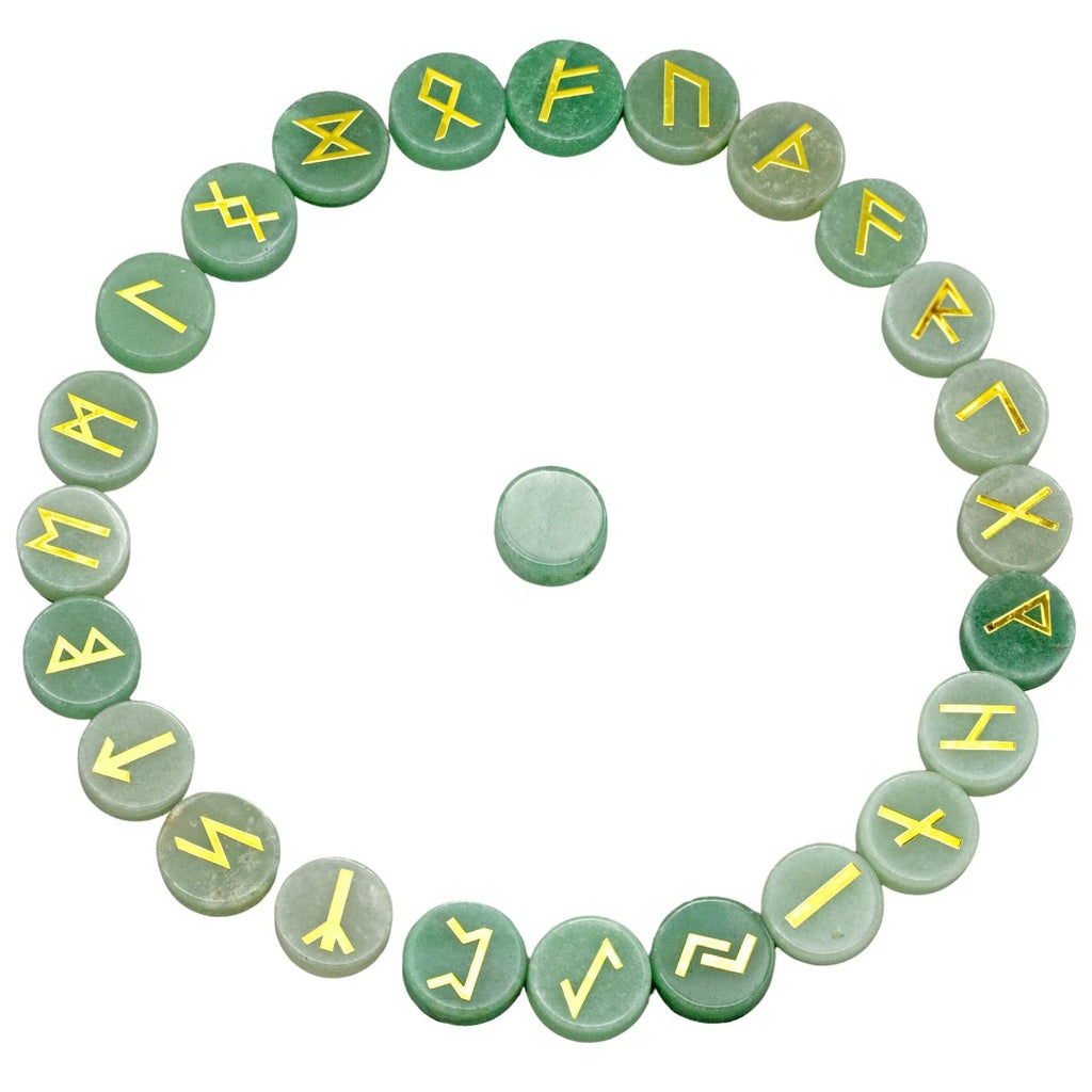 Gemstone Rune Stones ( 25 Pc Sets ) | Mix Gemstones | Wiccan Center