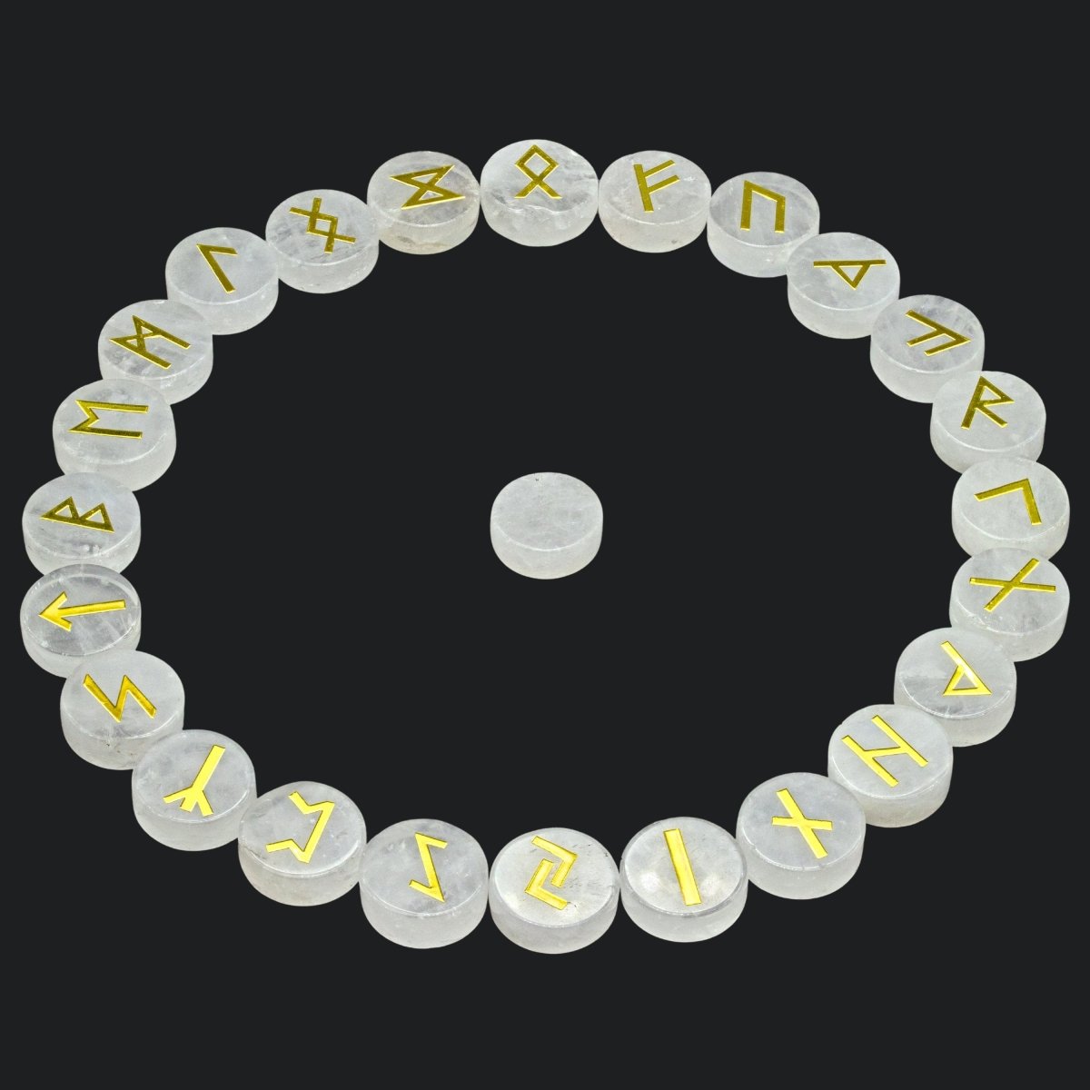 Gemstone Rune Stones ( 25 Pc Sets ) | Mix Gemstones | Wiccan Center