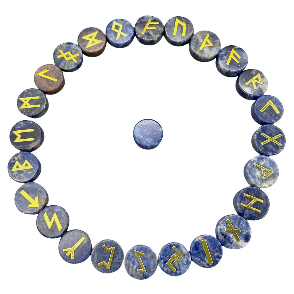 Gemstone Rune Stones ( 25 Pc Sets ) | Mix Gemstones | Wiccan Center