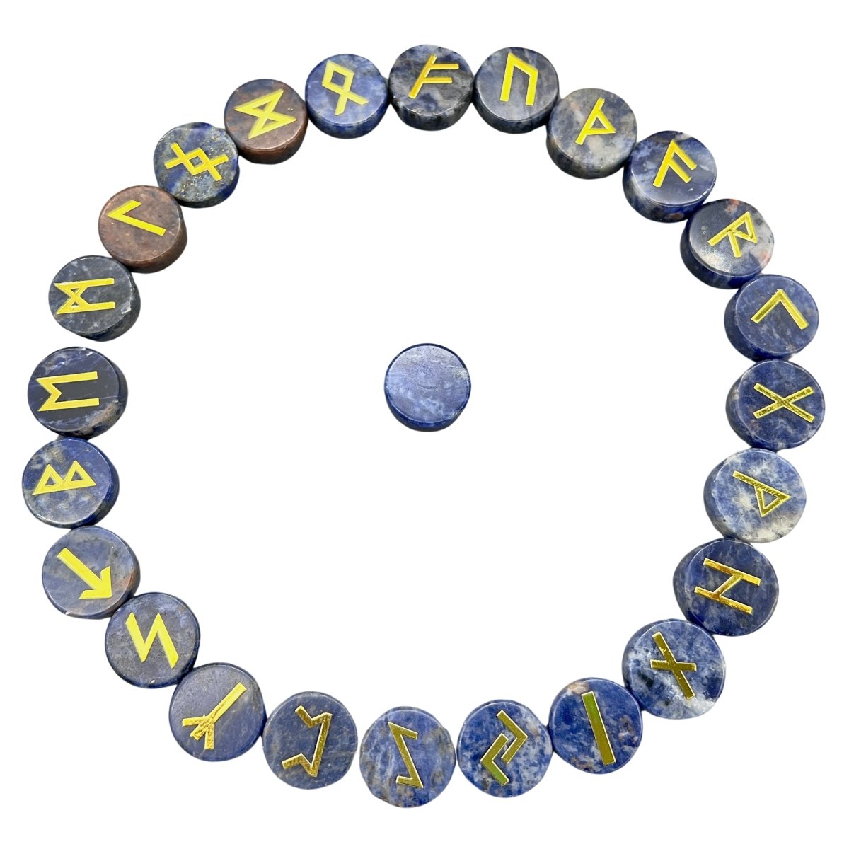 Gemstone Rune Stones ( 25 Pc Sets ) | Mix Gemstones | Wiccan Center