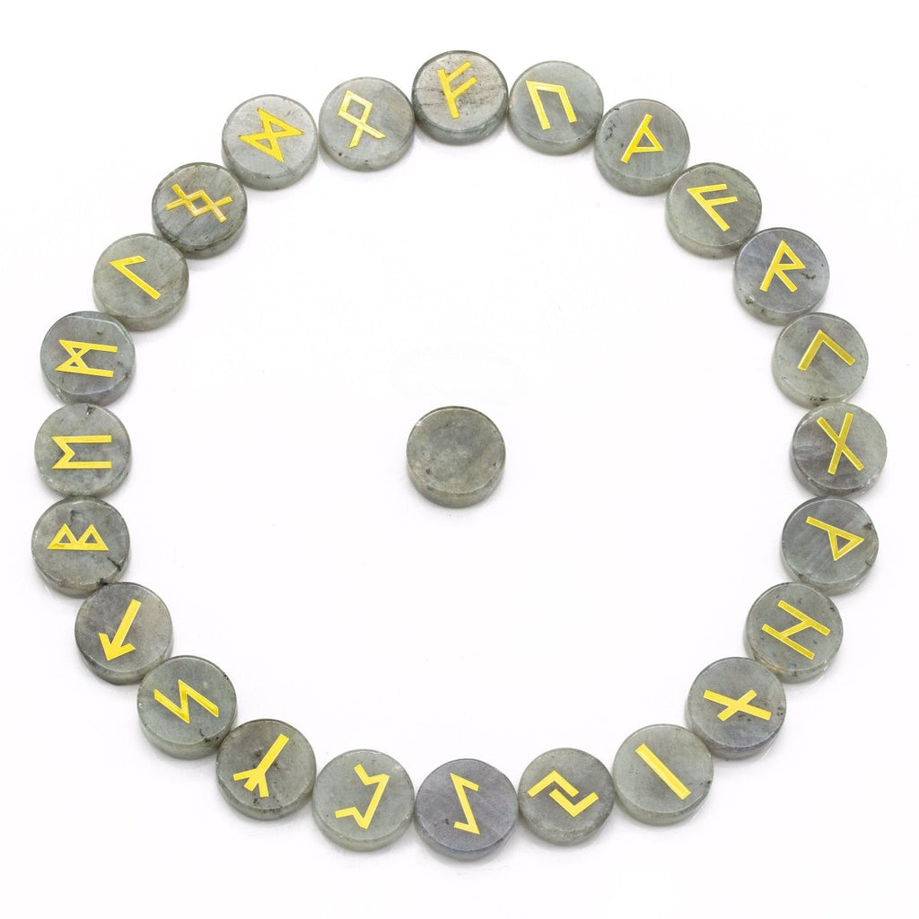 Gemstone Rune Stones ( 25 Pc Sets ) | Mix Gemstones | Wiccan Center