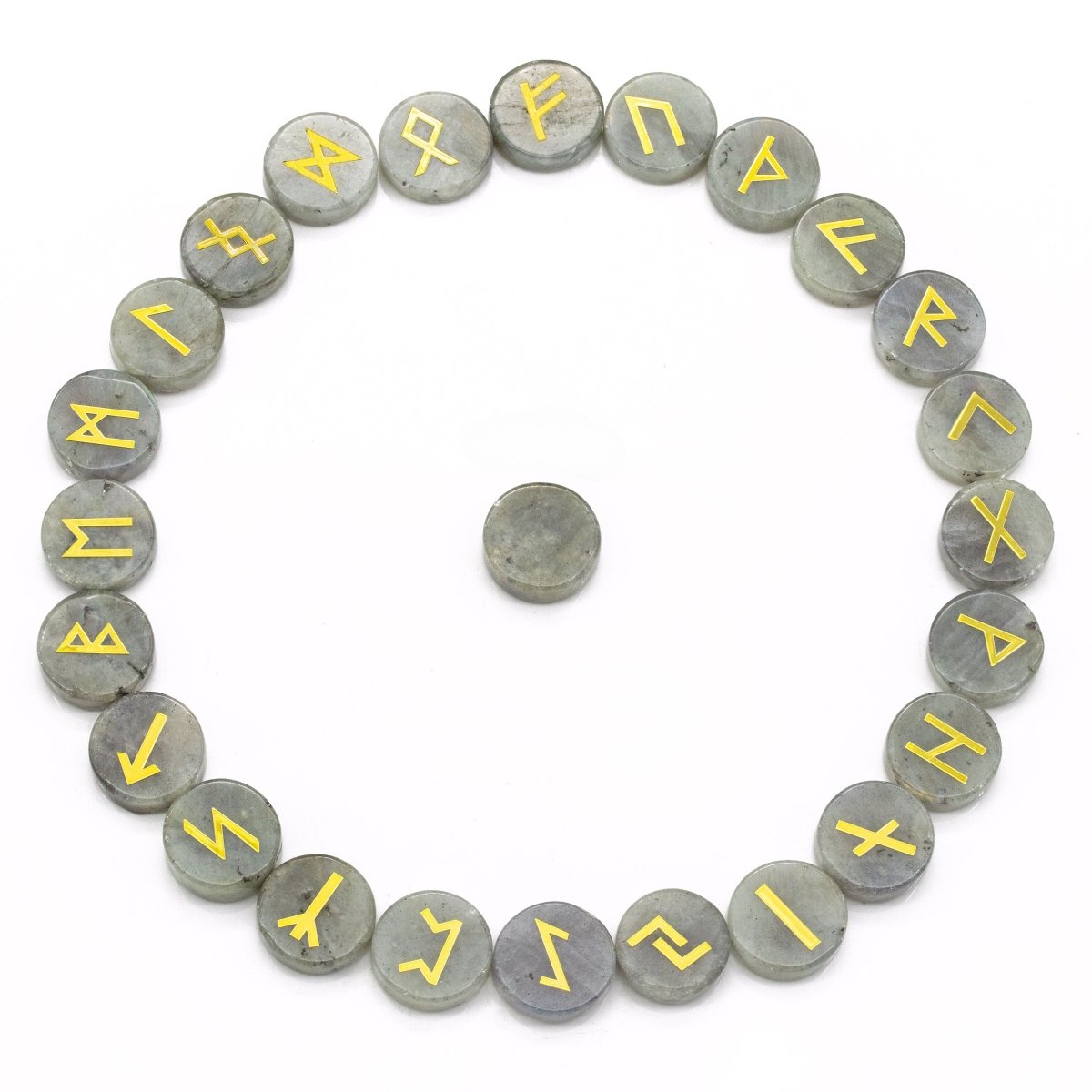 Gemstone Rune Stones ( 25 Pc Sets ) | Mix Gemstones | Wiccan Center
